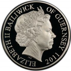 5 Pounds - Elizabeth II St. Edward`s Crown, Silver Proof