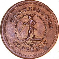 1 Cent - Civil War Token Knickerbocker Currency