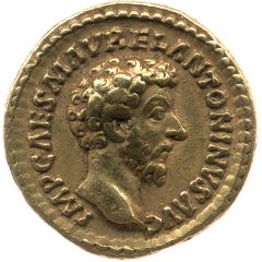 Aureus - Marcus Aurelius and Lucius Verus CONCORDIAE AVGVSTOR TR P XVI COS III