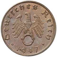 5 Reichspfennig Allied Occupation - Pattern