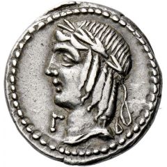 Denarius Calpurnia: Lucius Calpurnius Piso Frugi, L•PISO•FRVGI