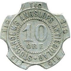 10 Öre - Stockholms Ångslups Aktiebolag SV. OL. Morell and Co.