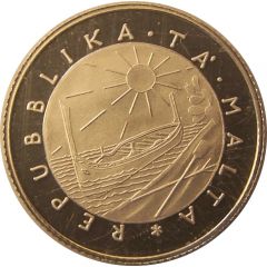 1 Lira Maltese Hunting Dog