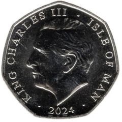 50 Pence - Charles III Peter Pan - The Lost Boys; Coloured