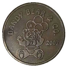 Game Token - Dandy Bear and Co. Miami, Florida