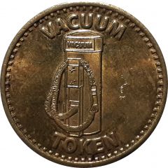 Token - Vacuum Car Wash Token, Brass