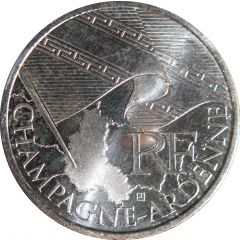 10 Euros Champagne-Ardenne, 1st type