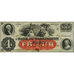 4 Dollars Bank of Washington - North Carolina