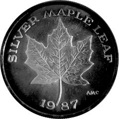 1 oz Silver - Silver Maple Leaf AMC