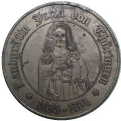 Medal - 850th Anniversary of Runneburg Judith of Hohenstaufen