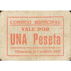 1 Peseta Villanueva de Castellón