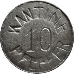 10 Pfennig - Gispersleben Kantine Pfeffer
