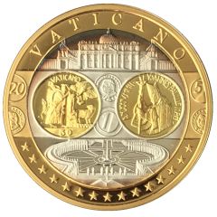Medal - European Currency Vatican 50 Euro - Abraham`s Sacrifice
