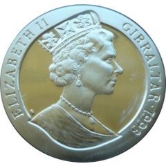 1 Crown - Elizabeth II U.S.S. Gleaves, Silver Proof