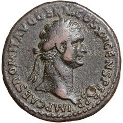 As - Domitian FORTVNAE AVGVSTI S C, Fortuna