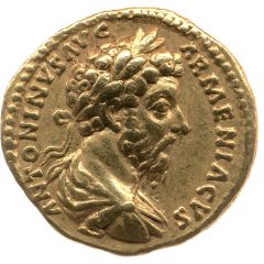 Aureus - Marcus Aurelius P M TR P XIX IMP II COS III, Victory
