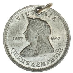 Medalet - Victoria Diamond Jubilee; H. Ross, white metal