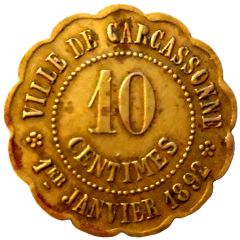 10 Centimes - Union Philanthropique Carcassonne