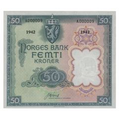 50 Kroner - Haakon VII Government in exile, exchangenotes