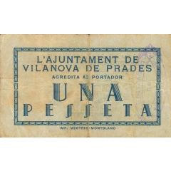 1 Peseta Vilanova de Prades