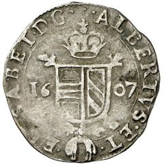 1/2 Silver Real- Albert and Isabella