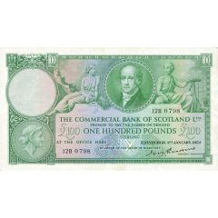 100 Pounds Commercial Bank of Scotland