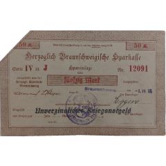 50 Mark Herzogliche Sparkasse
