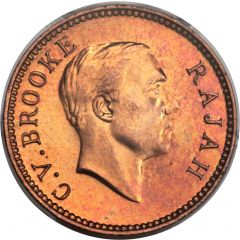 1/2 Cent - Charles V. Brooke Rajah