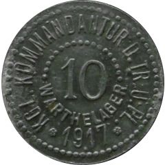 10 Pfennig - Warthelager KGL. Kommandantur D. Tr. Ü. PL.