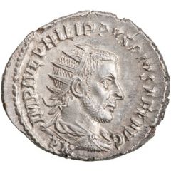 Antoninianus - Philippus I VIRTVS EXERCITVS, Virtus