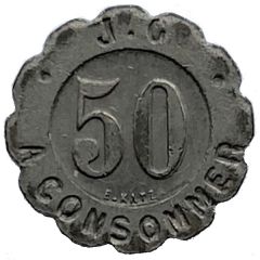50 Centimes - J. G E. Katz