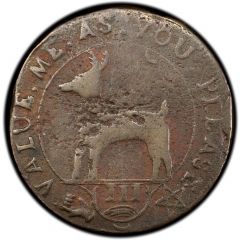 3 Pence - Higley Copper With Deer