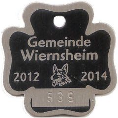 Dog Tax Token Wiernsheim 2012-2014