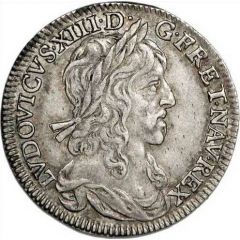 1/4 Écu - Louis XIII 1st portrait