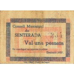 1 Peseta Senterada