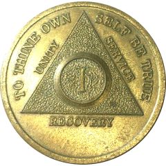 Token - Alcoholics Anonymous Sobriety 1 Year Anniversary