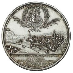 Recapture of Buda from Ottomans - Leopold I silver