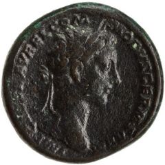 Sestertius - Commodus and Marcus Aurelius TR P II COS S C LIBERALITAS AVG, Liberalitas
