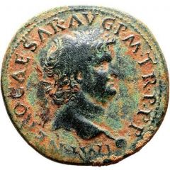 Sestertius - Nero ANNONA AVGVSTI CERES S C, Annona and Ceres