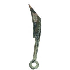 Pointed-tip knife With ideograms, half-unit