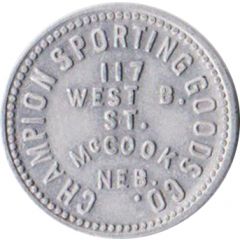 10 Cents - Champion Sporting Goods Company McCook, Nebraska