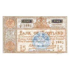 5 Pounds Bank of Scotland