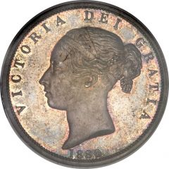 1/2 Crown - Victoria 1st portrait, 2nd type