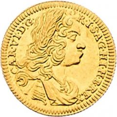 1/2 Ducat - Charles VI Graz