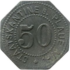 50 Pfennigs - Plaue an der Havel Staatskantine