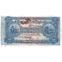 10 Shillings Bank of New Zealand, Without text on back