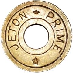 Jeton prime - 6 étoiles en creux