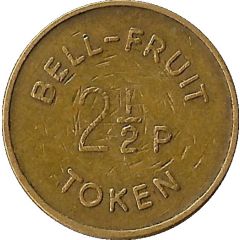 2 1/2 Pence - Bell-Fruit Token 2 I/2