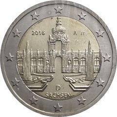 2 Euros Bundesländer - `Sachsen`