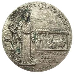 Medal - San Francesco d`Assisi 8° Birth Centenary